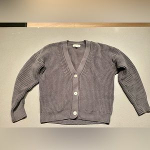 Tradlands Shelter Cardigan, Storm, Size XS